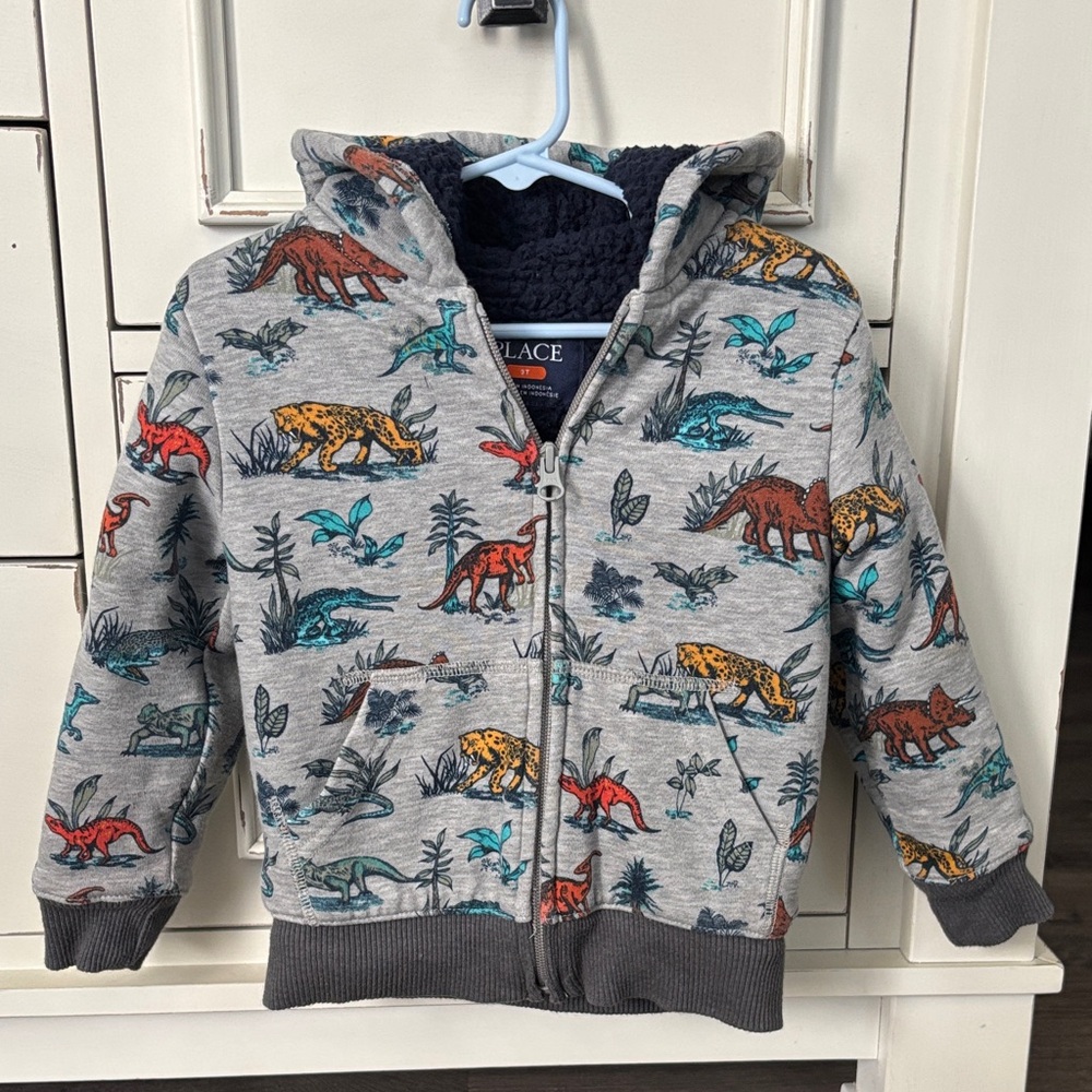 The Children's Place Multicolor Dinosaur Print Hoodie